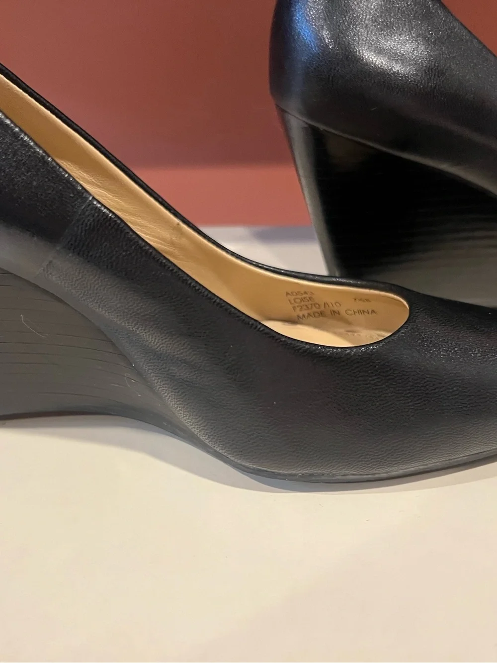 Coach Black Leather Round-Toe Pumps - Women's Heels